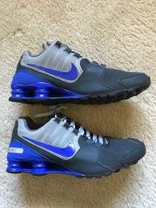 nike shox black blue