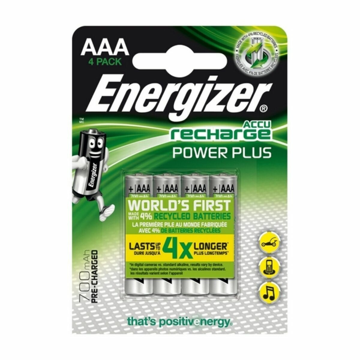 Thumbnail - Akkus Energizer Aaa-hr03 Aaa Hr03
