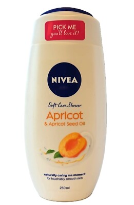 19,30 /L- 6er Pack Nivea Soft Care Duschgel - Aprikose & Aprikosenkernöl - 250ml