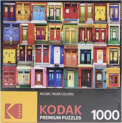 RoseArt - Kodak Premium - Colorful Montreal Doors - 1000 Piece Jigsaw Puzzle... 