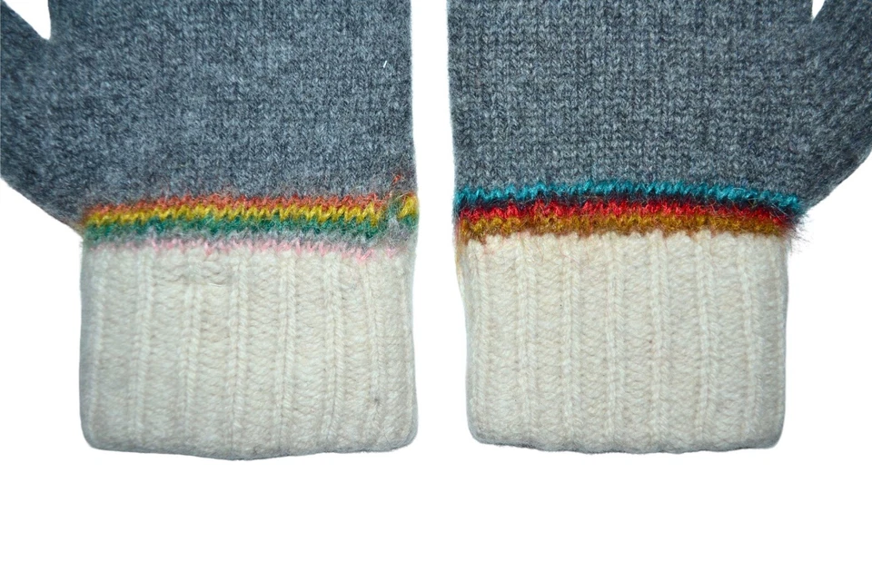 Guantes Paul Smith Mainline Signature Intarsia Grey para Hombres Marca Nueva Foto 2 de 4