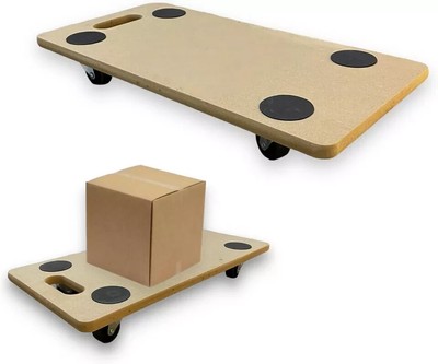 Holzwagen Brett MDF Plattform Dolly Möbel Transport Rollwagen Mover