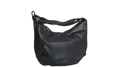THINK Tasche aus Soft schwarz Nappaleder! Stoffbeutel!
