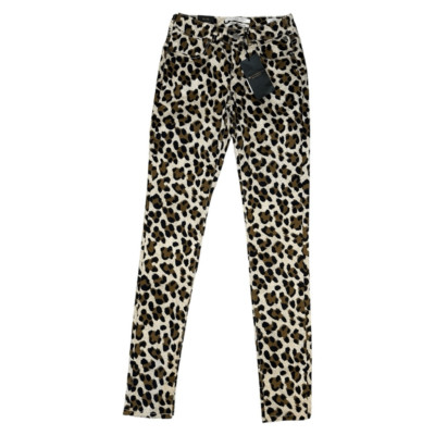 NEW Scotch & Soda 25/32 La Bohemienne Mid-Rise Skinny Jeans Leopard Print NWT
