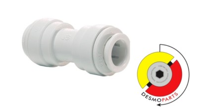 John Guest PP0408W Union Connector 1/4'' x 1/4'' Speedfit, RO, Fridge