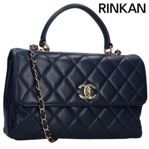 Chanel Trendy CC Matelasse W Flap Chain Shoulder Bag Ladies' Used 3b873d815d9b7a