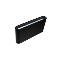 Flow Led Fassadenleuchte 2X6W 4000K Schwarz 013068