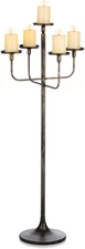 Candelabra Tall Candle Holder - 47 Inch Floor Candle Holders for Pillar Candles,