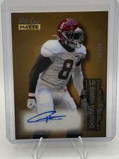 2022 Wild Card Matte Christian Harris Rookie Auto MB-A Numbered 50/100. rookie card picture