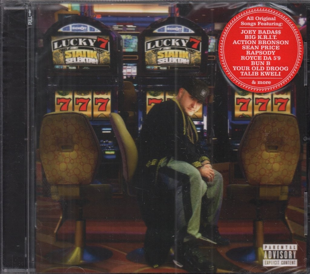 Statik Selektah Lucky 7 CD USA Duck Down Music 2015 sealed has info sticker on