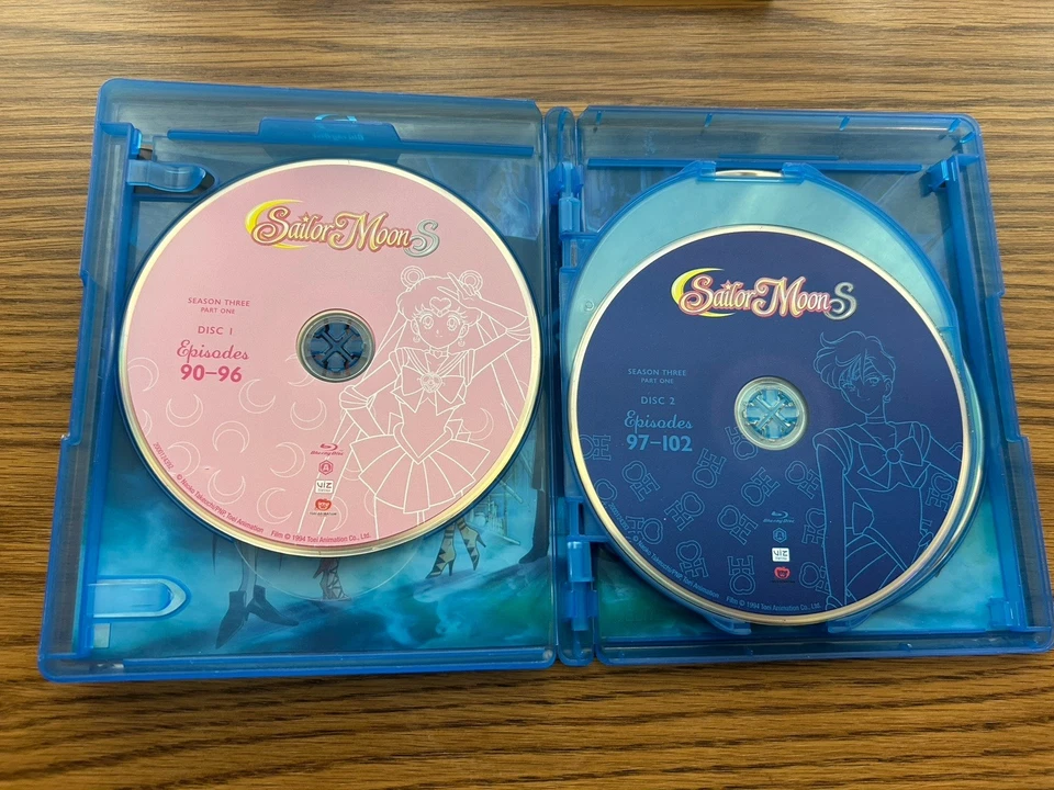 Sailor Moon S: Season 3 Blu Ray & DVD Combo Pack Parts 1 and 2 RARE! OOP! - Image 2 of 4