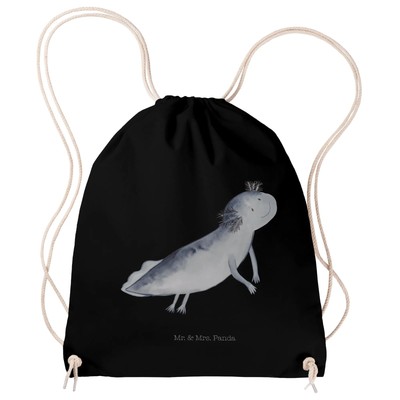 Sportbeutel Axolotl Schwimmen - Geschenk Sportbeutel Kinder Lurch Turnbeutel