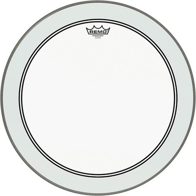 Remo Powerstroke 3 Clear Bass Drum Head with Impact Patch  20 in.