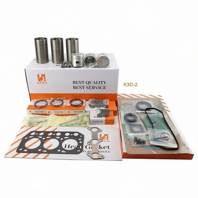 New K3D K3D-2 Overhaul Rebuild Kit For Mitsubishi Engine Gasket Bearing Set 