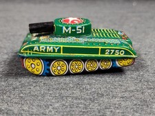 FRICTION ARMY TANK M-51 2750 VTG JAPAN