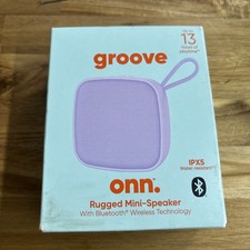 onn. Rugged Mini Wireless Bluetooth Speaker -TWS Technology/Water Resistant- NIB