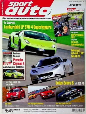 4) Sport Auto 04/2011 - Porsche 911 997 GTS mit 40 - Lotus Evora S mit 350PS im