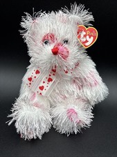 Lil Hugz Bear Ty Punkie Valentine's White Red 2004