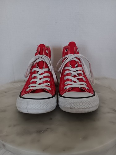 Converse All Star Chuck Taylor Herren 7 Damen 9 Rot Hoch Turnschuhe Schuhe M9621 - Bild 3 von 16