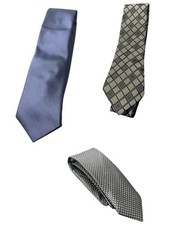 3 Mens Ties Bundle Marc Anthony Bespoke Brand Q Tie formal wedding