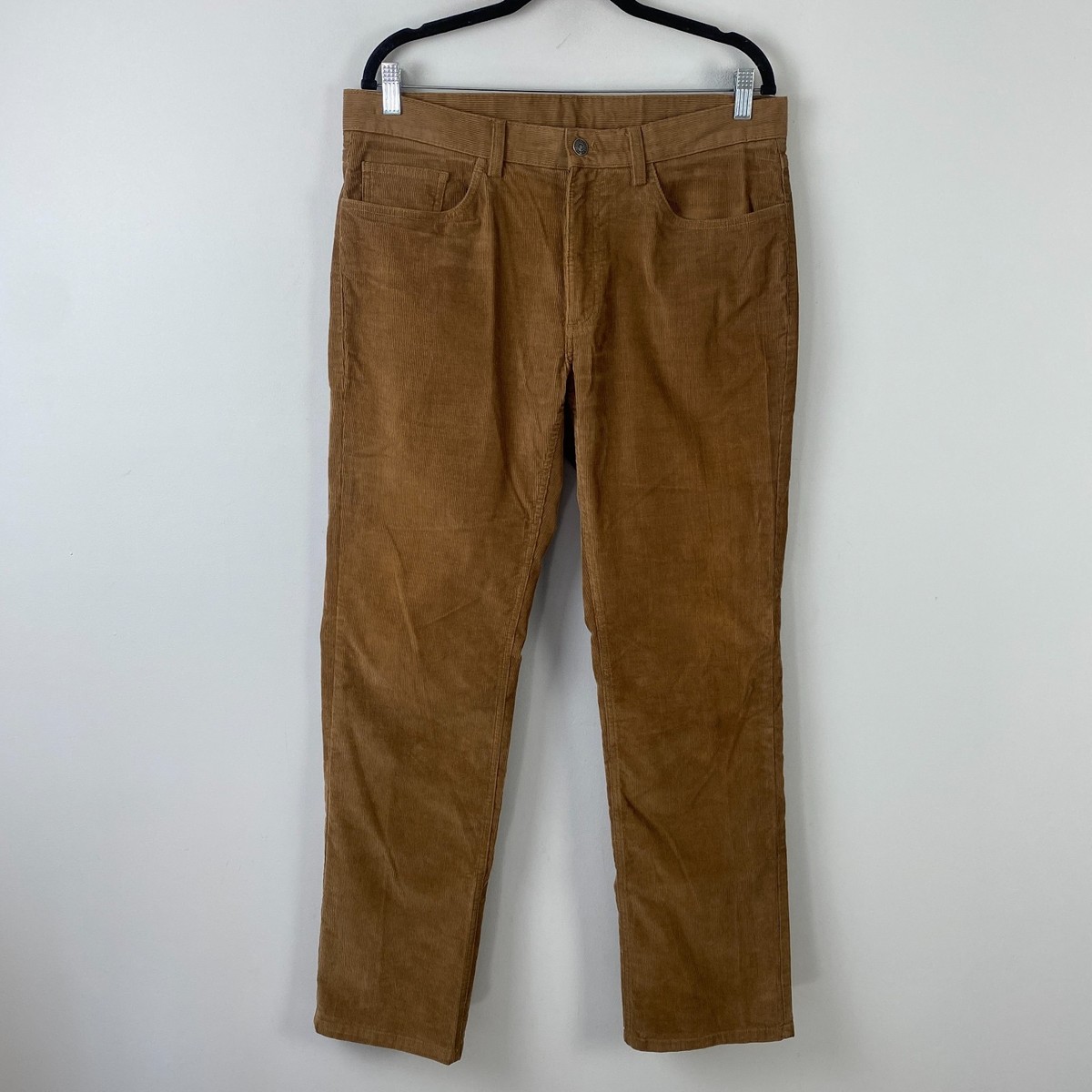 Brooks Brothers Corduroy Pants Mens 34x32 Brown Stretch Straight
