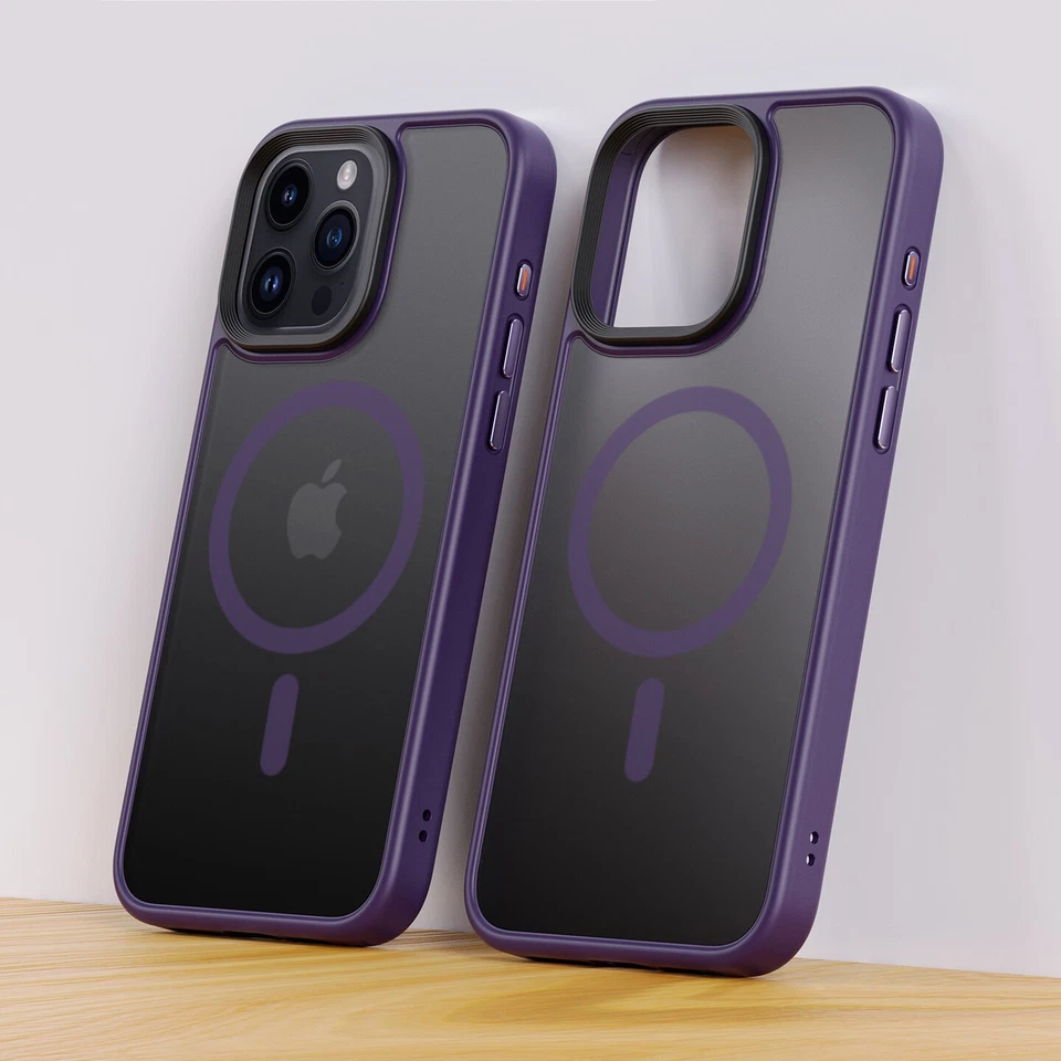 Mag Safe Magnetic Frosted Case For Apple iPhone 15 15 Plus 15 Pro 15 Pro Max - Image 2 of 4