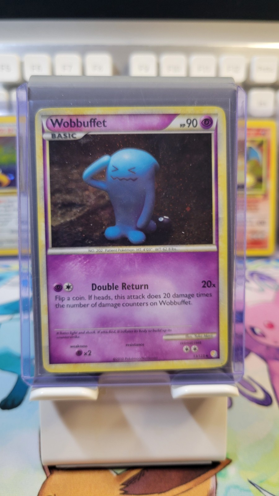 🔵 Wobbuffet 13/123 – HeartGold & SoulSilver – Pokémon TCG 🔵