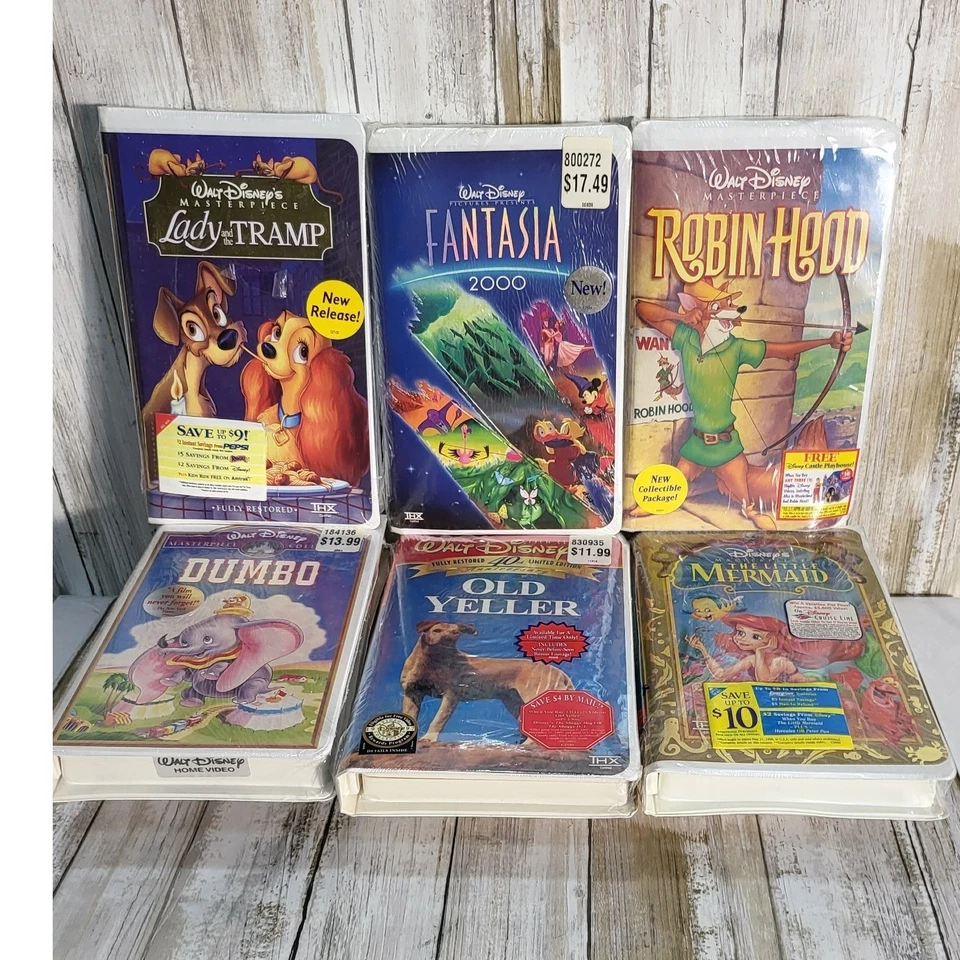 Vintage Walt Disney Masterpiece Collection VHS Tapes Brand New - Image 4 of 4