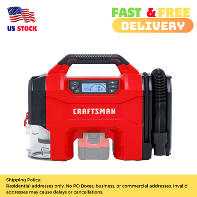 #ad CRAFTSMAN 20V Air Inflator Cordless Tire Pump 3 Power Sources CMXPTXA2001 $68.36