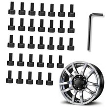 32Pcs Fuel Wheel Center Cap Screws for 1004-62MB/1005-70BLD, Carbon Steel