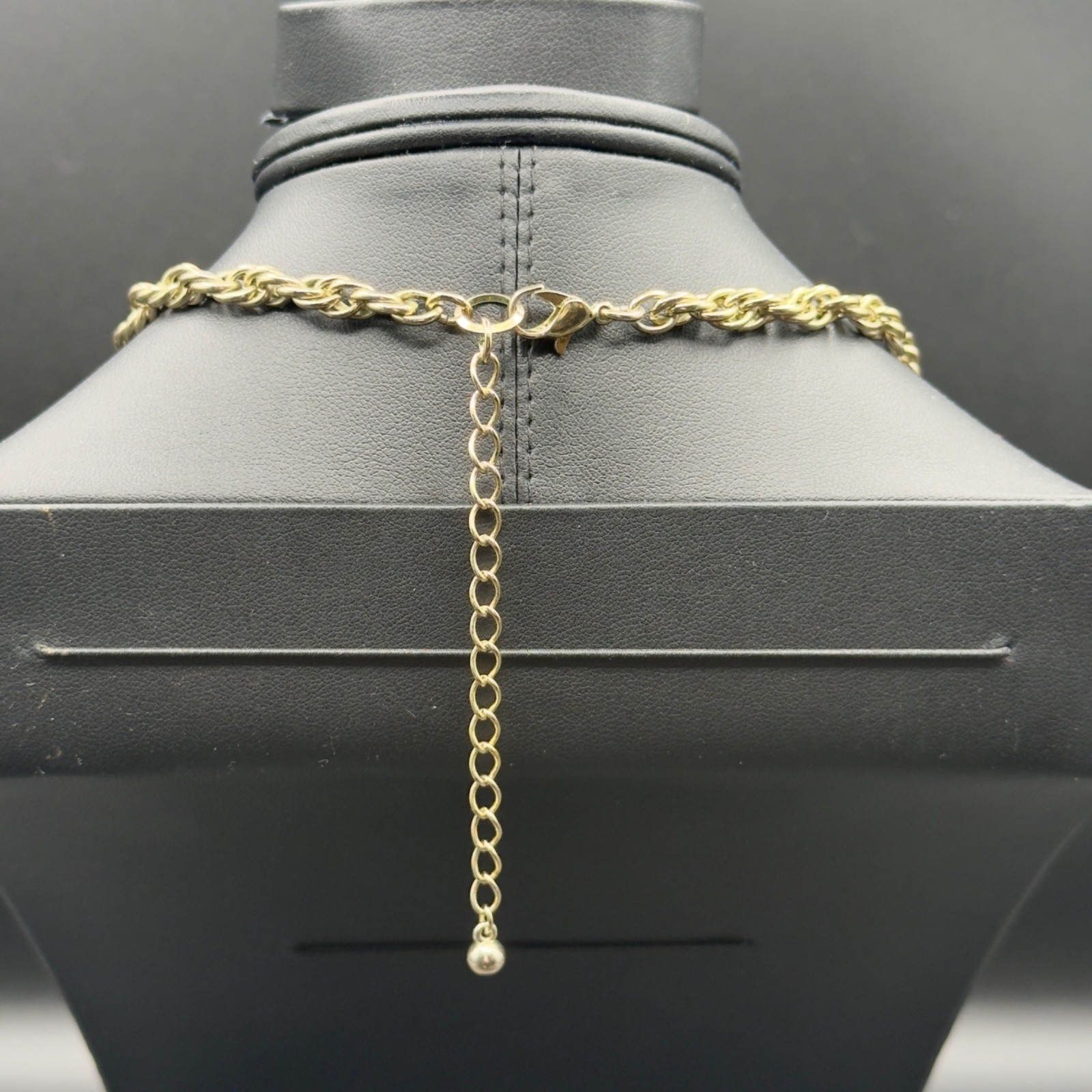 Multi Layer Gold Tone Statement Necklace Charms L… - image 3