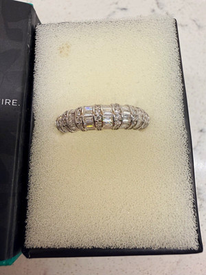 NEW Bomb Party Sterling Club RBP5685 Diamond CZ .925 Sterling Silver Ring Sz 11