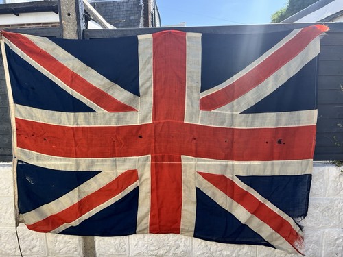 Vintage Union Flags Large Cotton Union Jack Great Britain