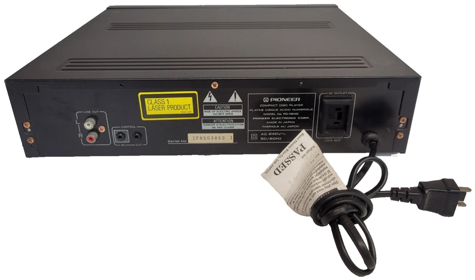 Pioneer PD-X540 CD Compact Disc Player Black Hi-Fi Separate Tested & Faulty - Image 3 of 4