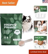 Iron Paws Human-Grade Superfood For Dogs, Greens Powder Supplement Fo...