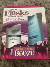 Stealth Flasks Combo Pack Fake 3.3oz Sanitizer Tube 6oz Fake Hand Creme Tube NEW