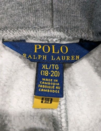 Polo Ralph Lauren Joggers Boys XL Gray Sweatpants - Picture 7 of 7