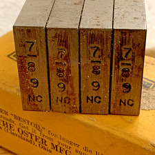 Oster Symbol Quad Carbon Steel 7/8" 9 N.C Bolt Die 11208 NEW OLD STOCK