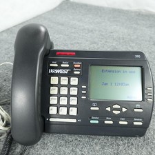 Nortel Networks USWEST PT390 Black Business Display Phone Speakerphone Tested