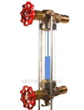 10" SIGHT GAUGE GLASS PROTECTOR, W/ BLUE-LINE LEVEL MAGNIFIER  1 1/2" OD