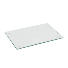 Glass Kitchen Chopping Board - 30 x 20cm - Clear