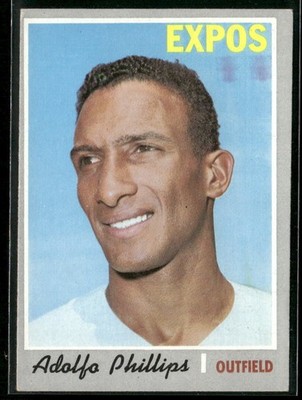 1970 Topps Adolfo Phillips Hi #666 ~ EX ~