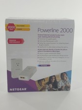 Brand New Sealed Netgear Powerline 2000 Adapter Kit   Gigabit Ethernet   PLP2000