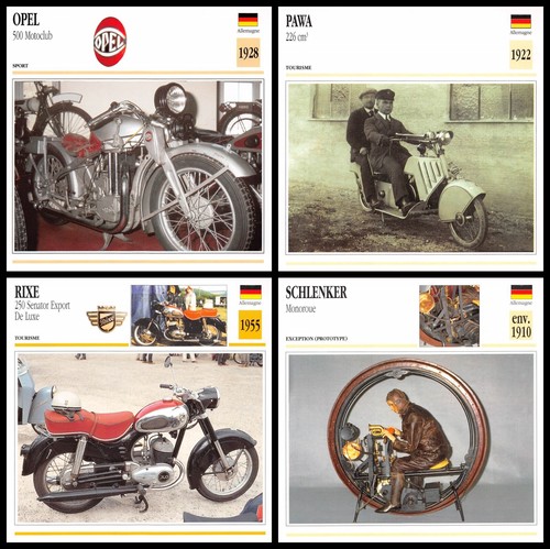 Lot 54 Photo Cards Motorcycle GERMANY Editorial Service Text in French LOT n3 - Picture 6 of 16