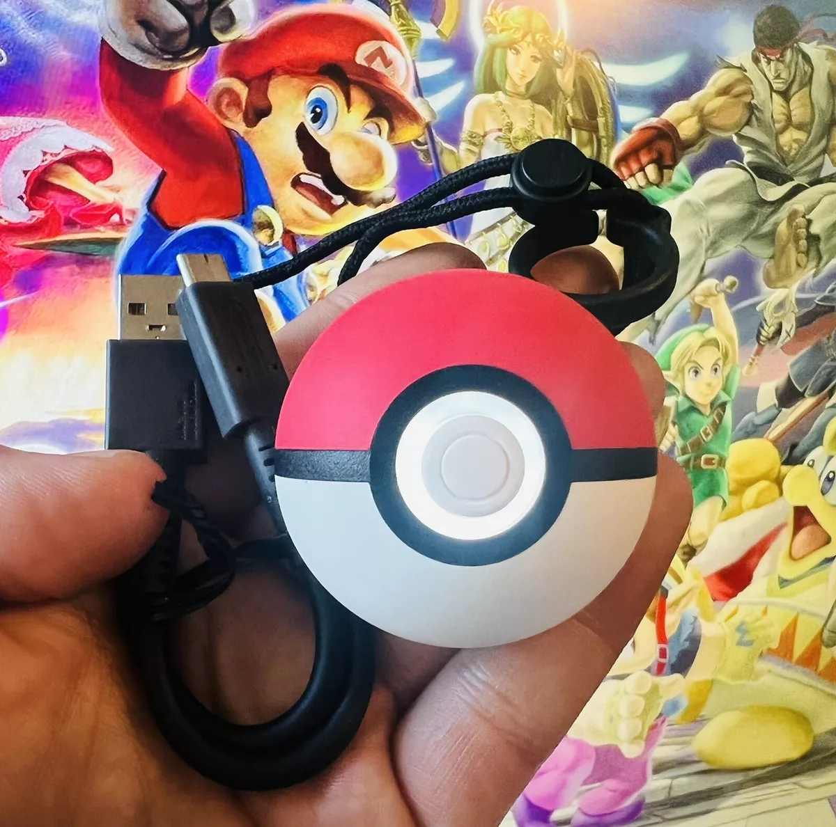 Pokeball Plus Controller + Cable Nintendo Switch Pokémon GO Hey You USA  English