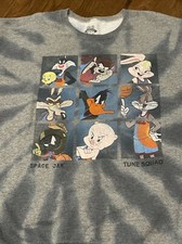 Space Jam New Legacy Tune Squad Medium Crewneck Tied Dye Sweatshirt