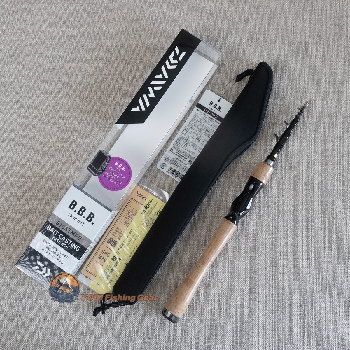 Daiwa BBB 6106TMFB Telescopic baitcasting fishing Rod-Watch