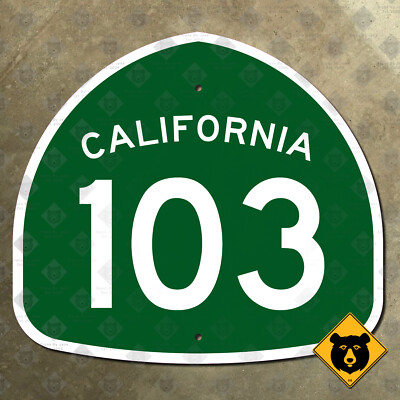 103 Sign California State Route 103 highway road sign Terminal Island Freeway ...