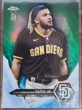 FERNANDO TATIS JR. 2021 TOPPS CHROME BEN BALLER ICY GREEN REFRACTOR! 11/99! #I-6