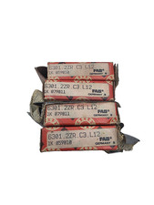 FAG 6301.2ZR.C3.L12 deep groove ball bearing with a single row design Lot of 4 